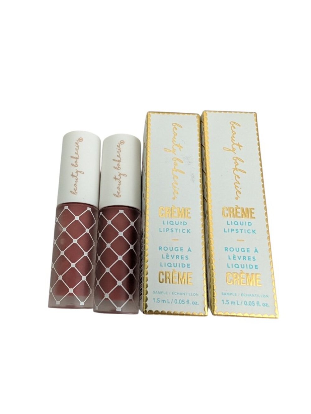 Beauty Bakerie Creme Liquid Lipstick On the Rox Travel Size .05oz/1.5ml Lot of 2